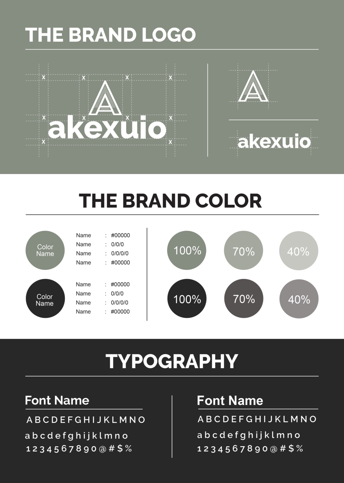 Brand Kit Design Template